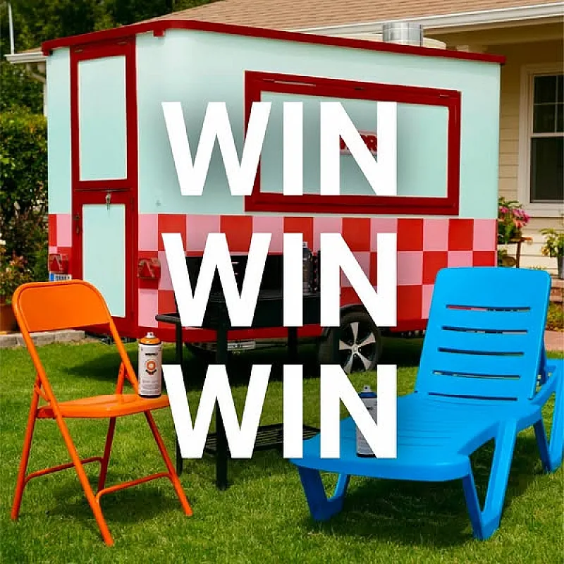 Win 5 All Purpose Paint Colours & 5 Specialty Spray Paints!