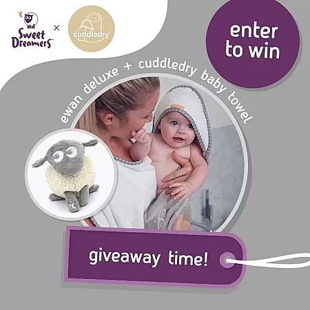 Prize image for Win a Grey Ewan Deluxe plus a Grey Cuddledry Baby Bath Towel