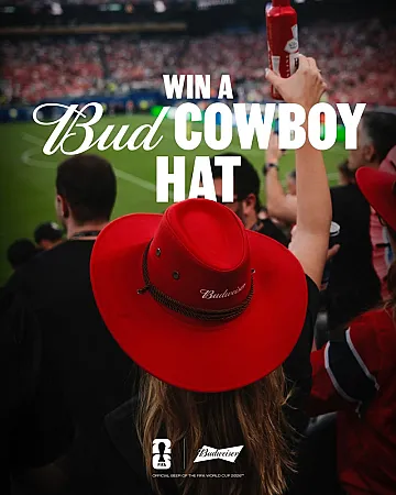 Prize image for Win a Budweiser Cowboy Hat