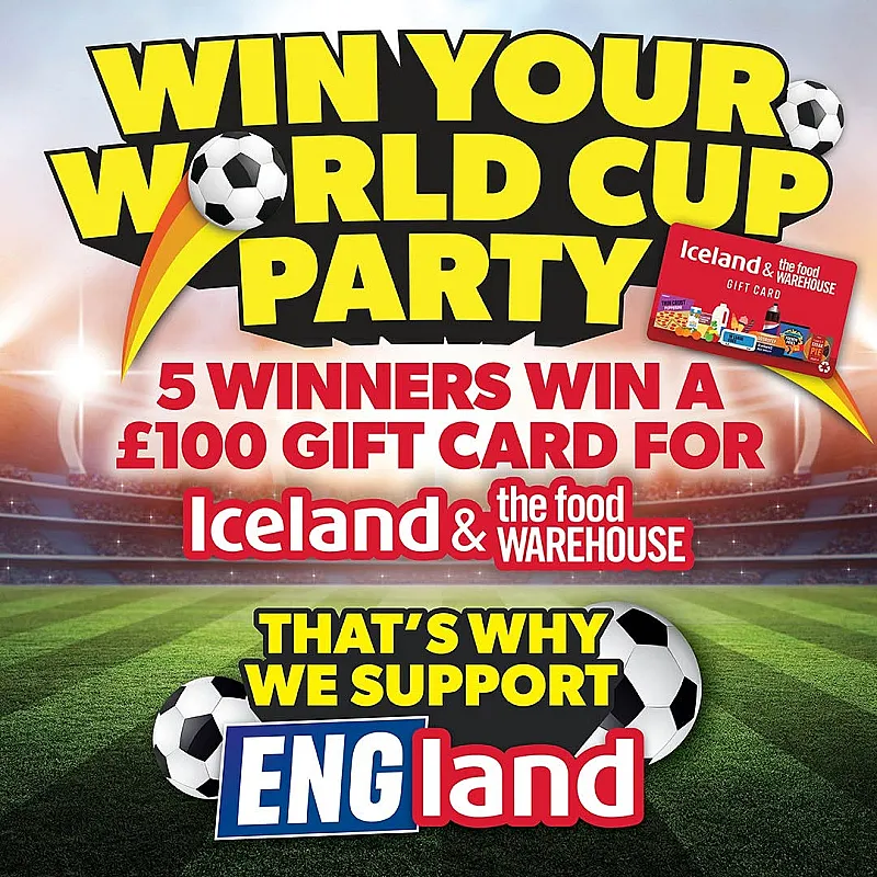 Win 1 of 5 £100 Iceland e-giftcards
