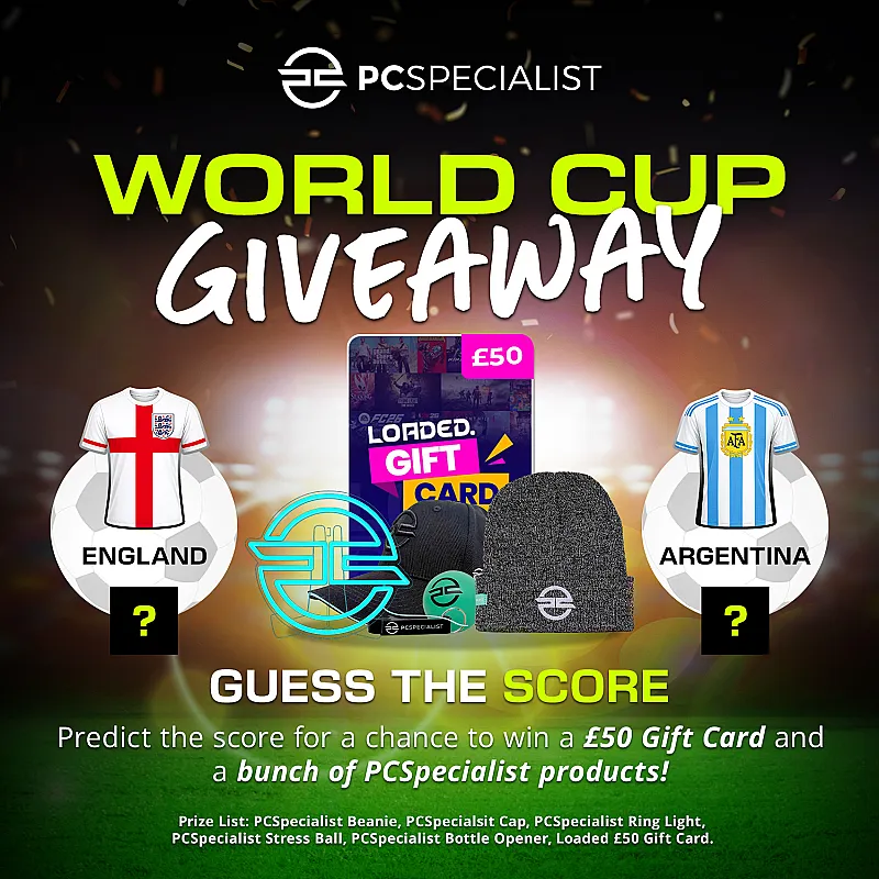 Win a £50 Loaded Gift Card & PC Specialist Merch