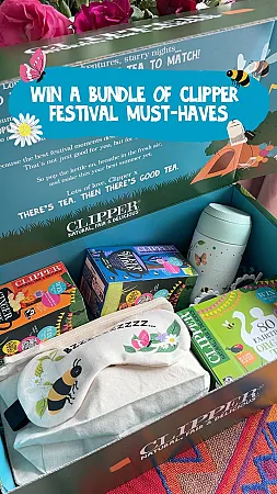 Prize image for Win Festival Essentials from Clipper Teas
