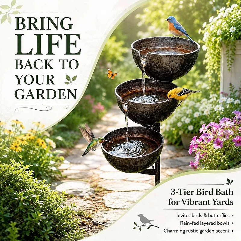 Win a rain catcher bird bath