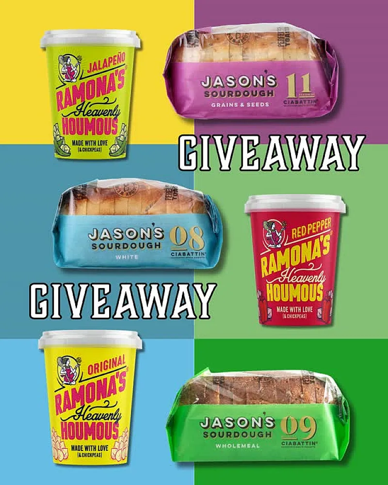 Win Jasons Sourdough X RAMONAS Houmous Bundle