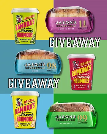 Prize image for Win Jasons Sourdough X RAMONAS Houmous Bundle
