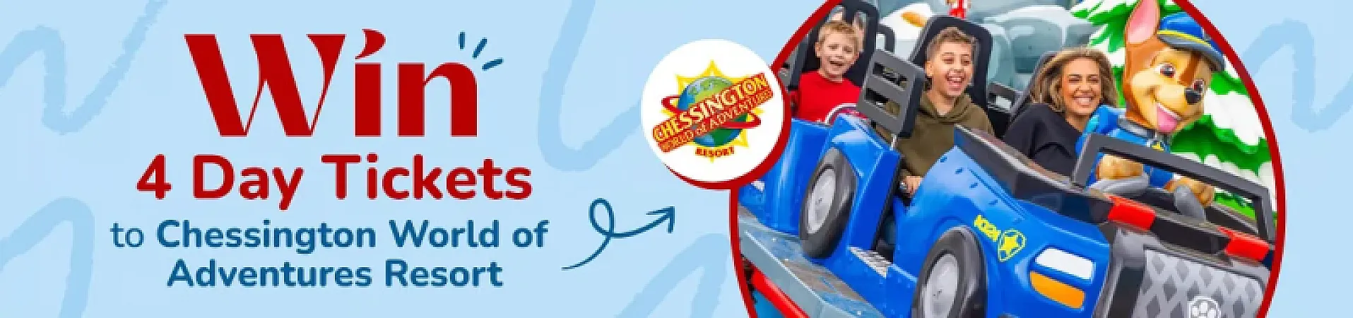 Win 4x day tickets to Chessington World of Adventures Resort