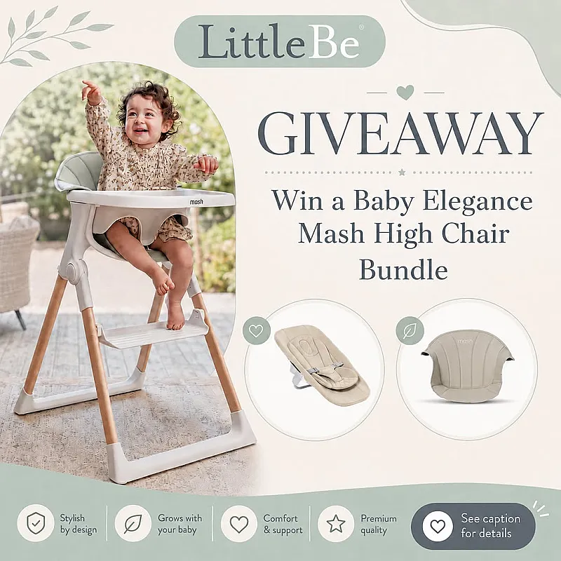Win a Baby Elegance Mash High Chair Bundle