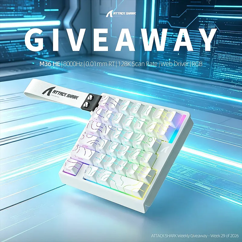 Win an Attack Shark M36 HE Keyboard