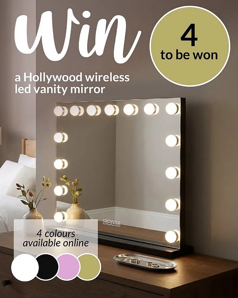 Win 1 of 4 Hollywood Wireless Led Vanity Mirrors!