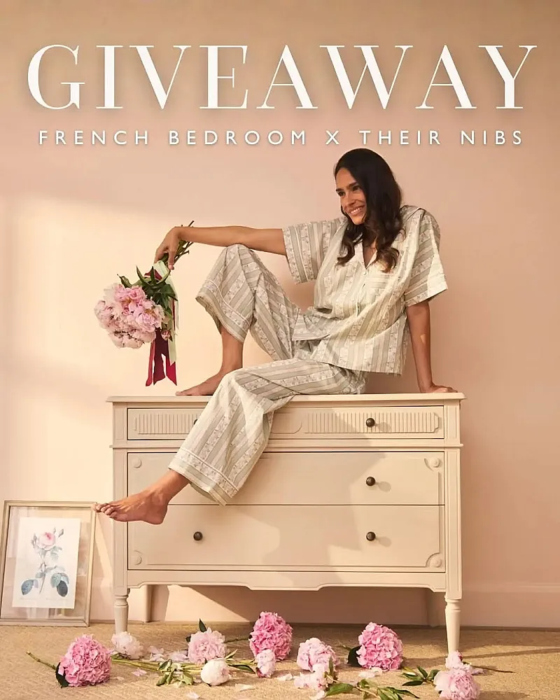 Win a Set of Regency Rose Cotton Pyjamas & Matching Boudoir Ruffle Cushion
