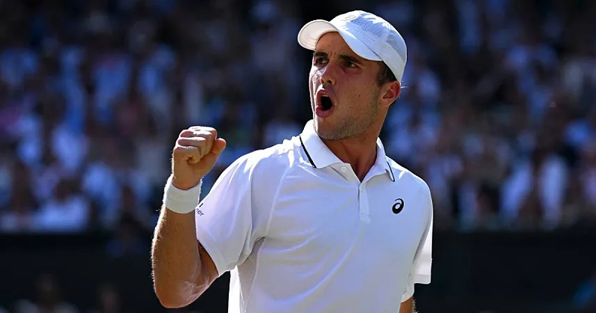 Prize image for Win a signed Wimbledon poster from semi-finalist Arthur Fery