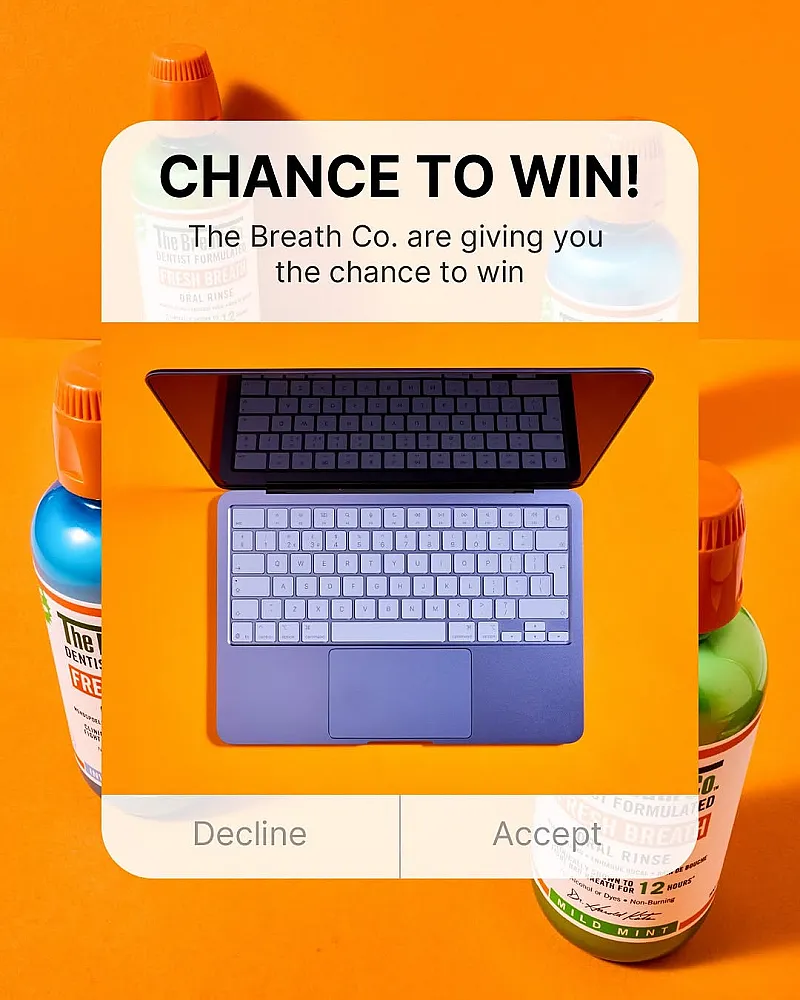 Win a NEW Apple MacBook Neo plus 4 X the Breath Co Products