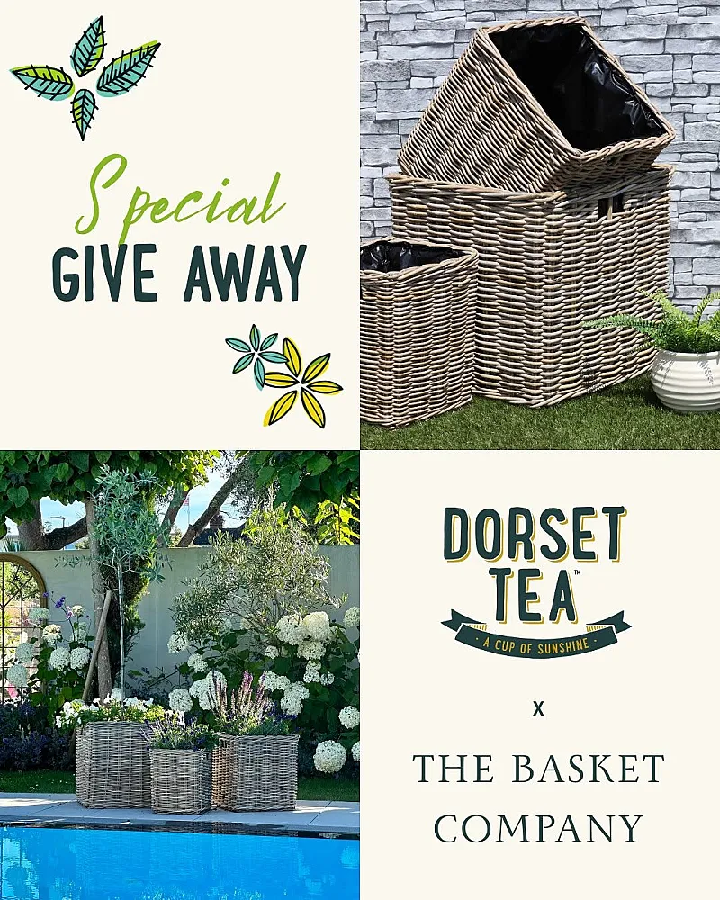 Win a Dorset Tea bundle & wicker planters
