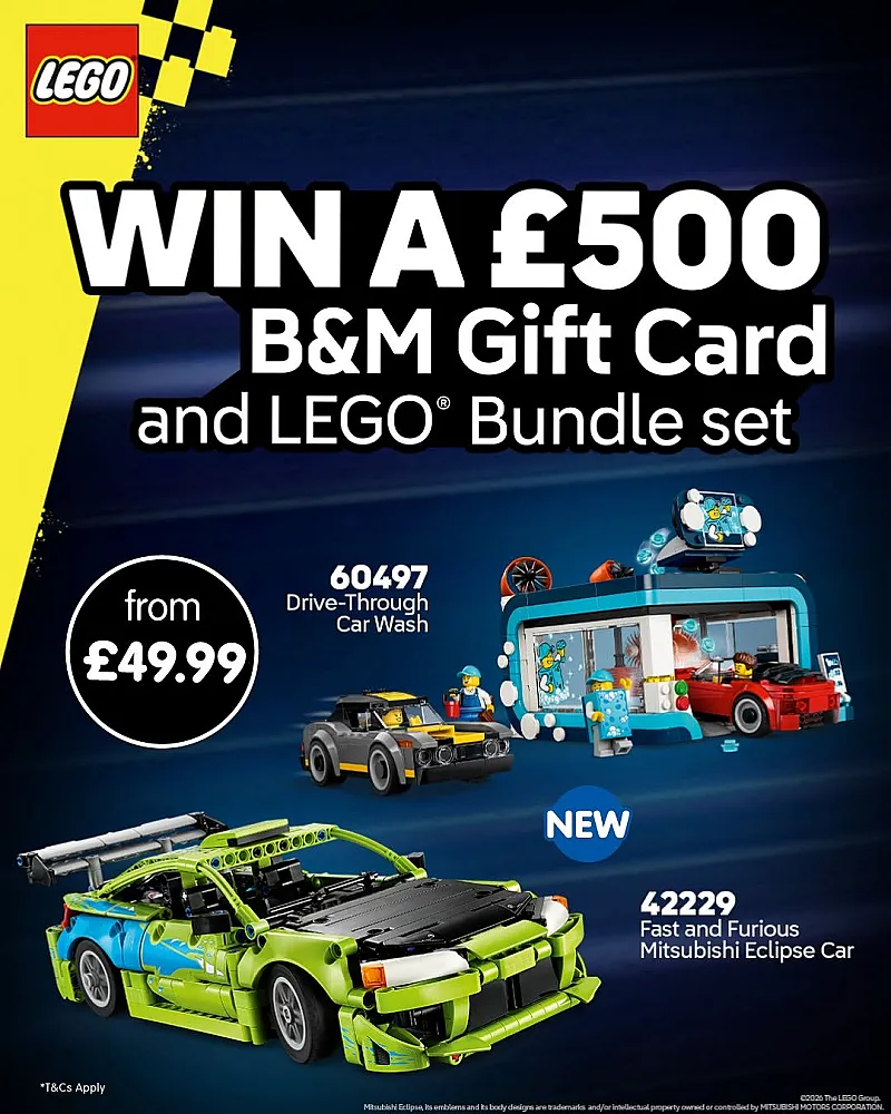 Win a £500 B&M Gift Card & LEGO Bundle