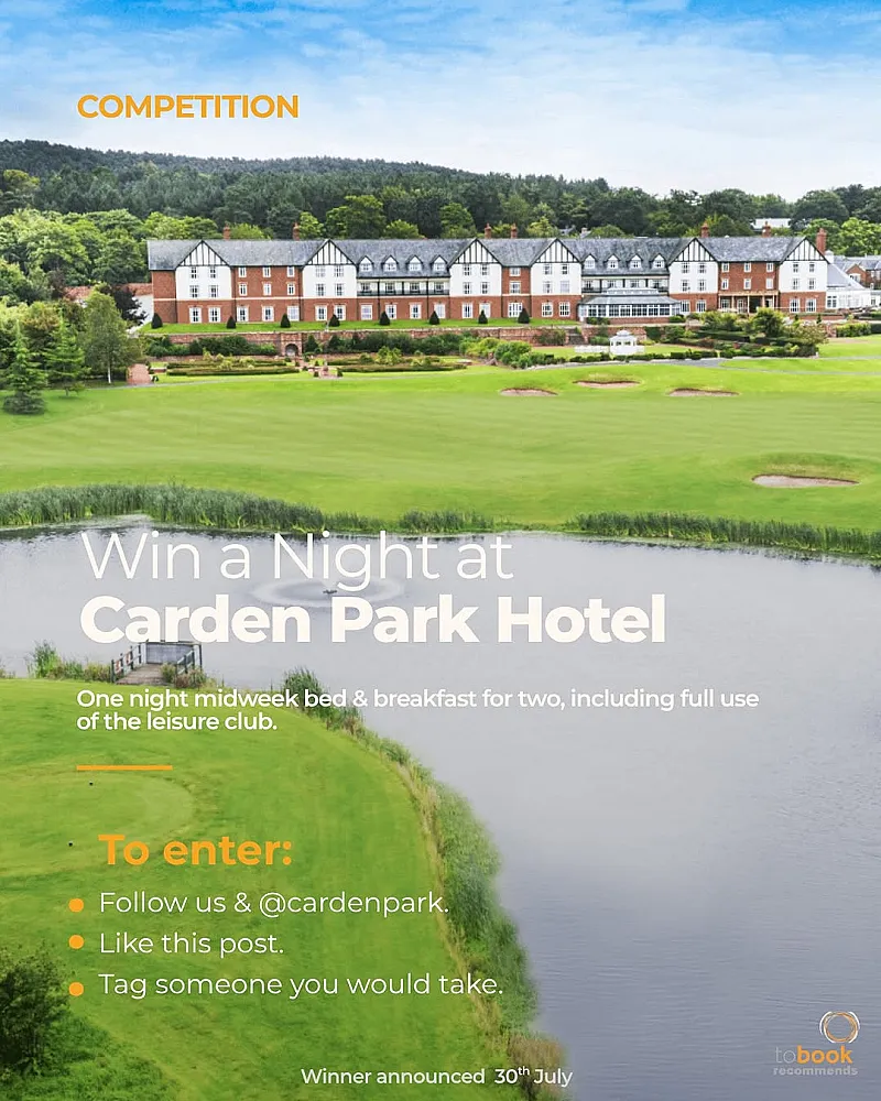 Win an Overnight Stay at Carden Park in Cheshire including Breakfast