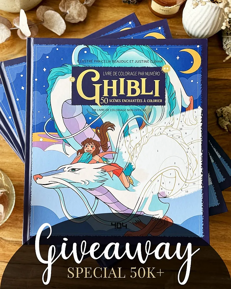 Win 1 of 5 Ghibli-themed colouring books
