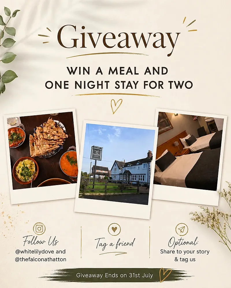 Win a Meal & Overnight Stay for Two!