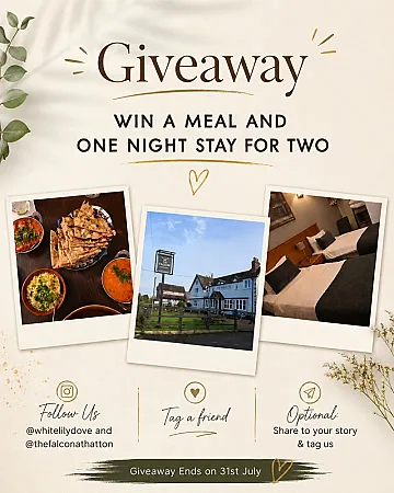 Win a Meal & Overnight Stay for Two!
