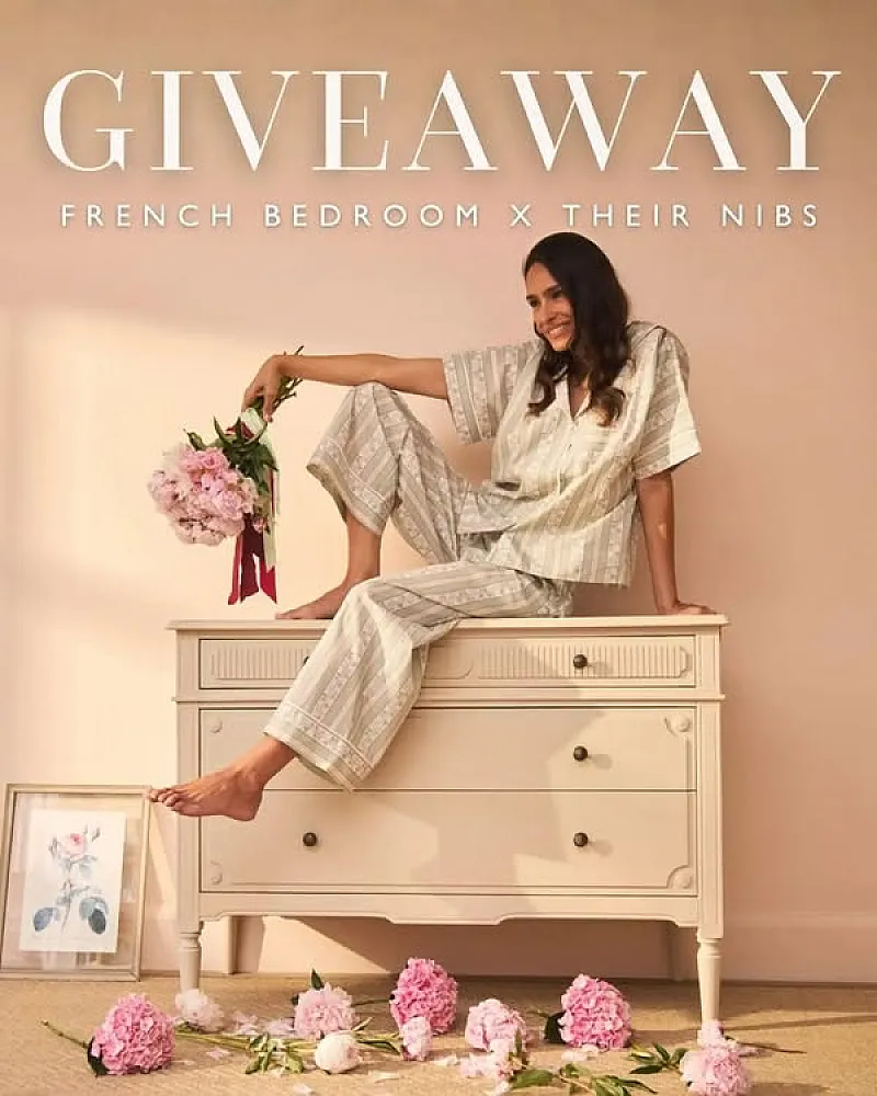 Win a Set of Regency Rose Cotton Pyjamas and Matching Boudoir Ruffle Cushion