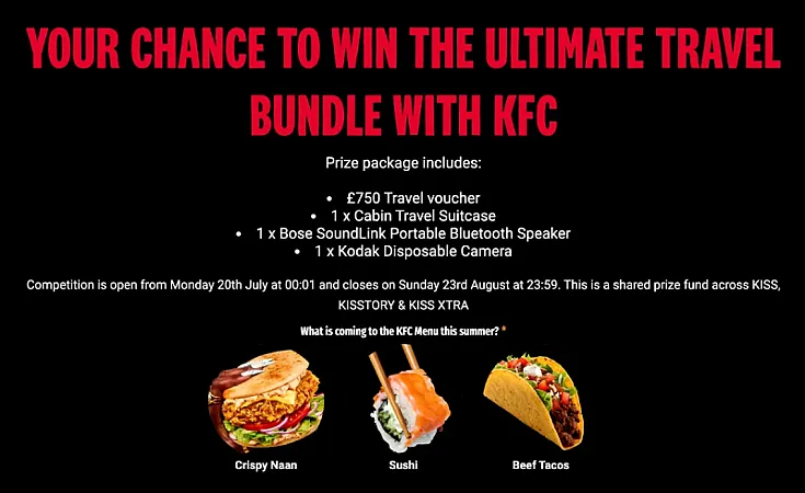Win the Ultimate Travel Bundle with KFC