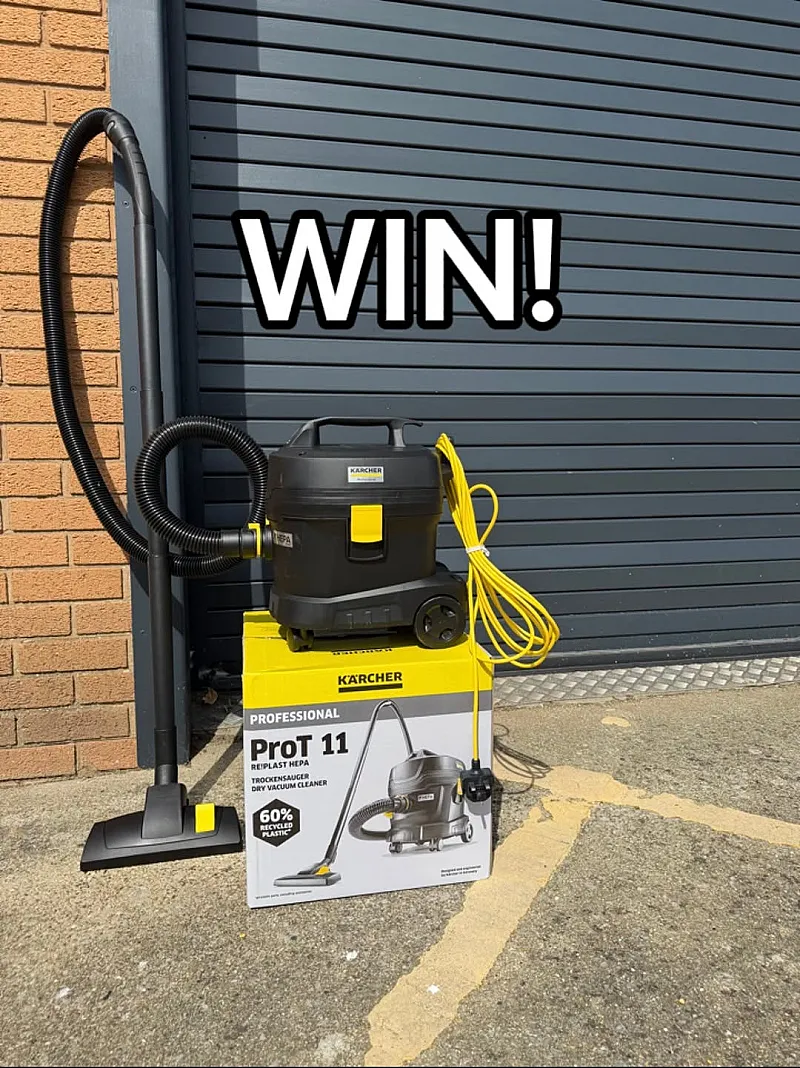Win a Kärcher Pro T 11/1 Re!Plast HEPA Dry Vacuum Cleaner