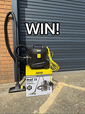 Prize image for Win a Kärcher Pro T 11/1 Re!Plast HEPA Dry Vacuum Cleaner