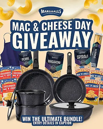Prize image for Win a Marshalls Prize Bundle including Cookware, Pasta, and More