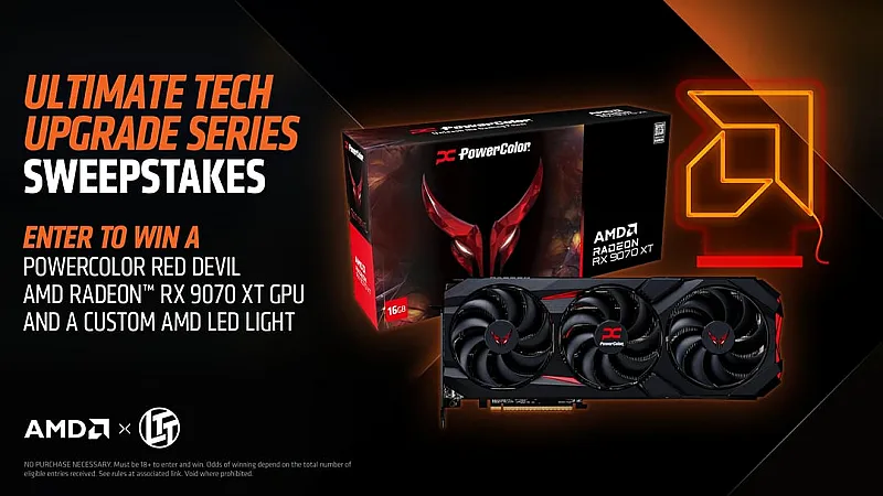 Win a PowerColor Red Devil AMD Radeon RX 9070 XT & Custom LED Light