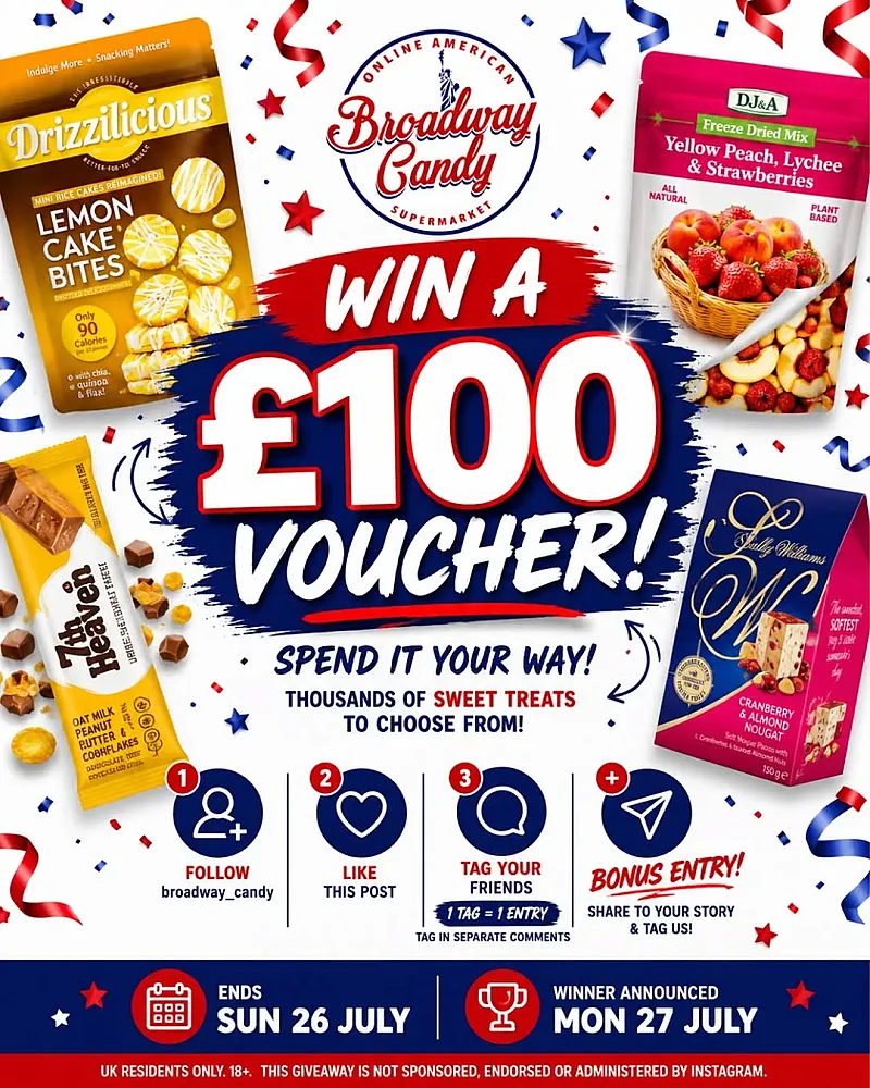 Win £100 Broadway Candy Voucher
