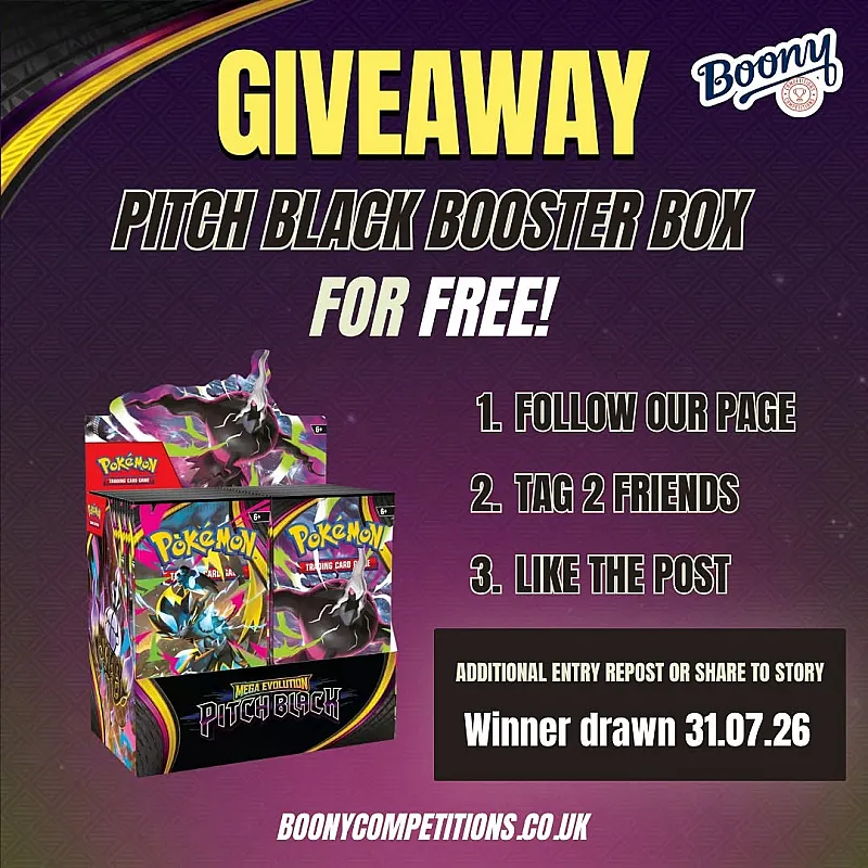 Win Pokemon Pitch Black Booster Boxes