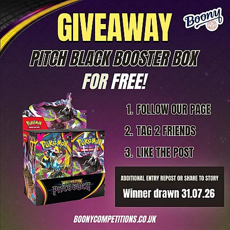 Prize image for Win Pokemon Pitch Black Booster Boxes
