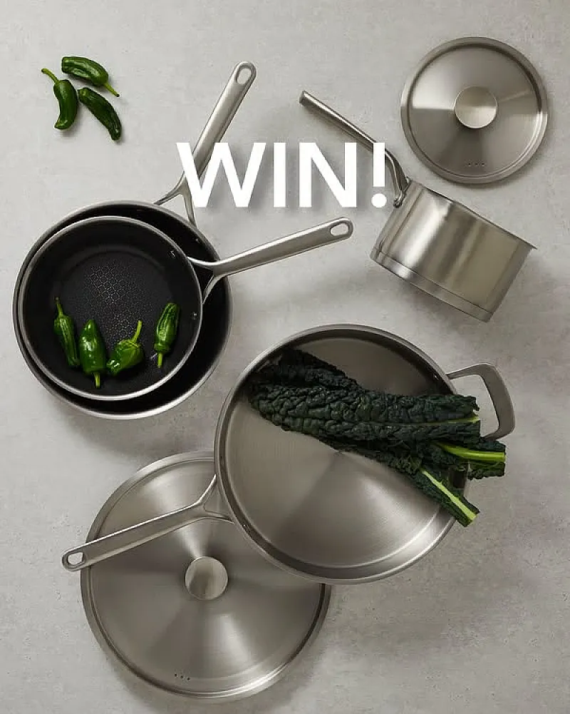Win a Stainless Steel 5 Piece Pan Set