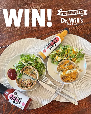 Prize image for Win a brunch-inspired bundle from Dr.Will's & Pieminister