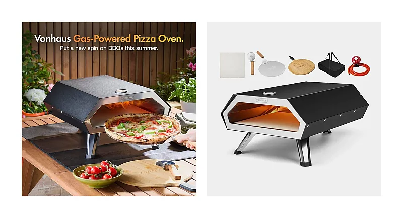 Win a Vonhaus Gas Pizza Oven with Accessories