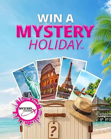 Prize image for Win a Mystery Holiday with Flights and Hotel Included