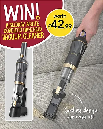 Prize image for Win a Beldray Airlite Cordless Handheld Vacuum Cleaner!