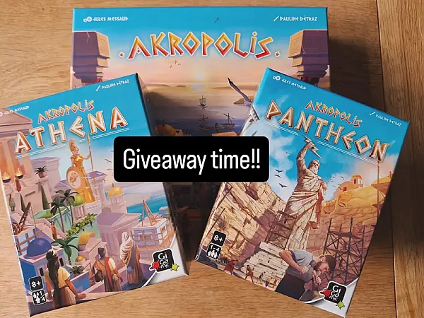 Prize image for Win the board game Akropolis plus both expansions