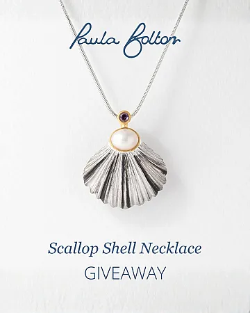 Win a Paula Bolton Jewellery Scallop Shell Silver Necklace