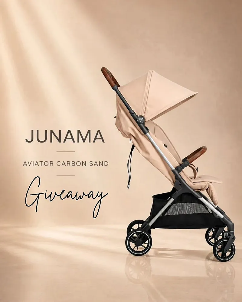 Win a Junama Aviator Stroller in Carbon Sand