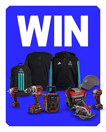 Prize image for Win an Einhell Bundle worth £800+ & a Mercedes F1 Team Goodie Bag!