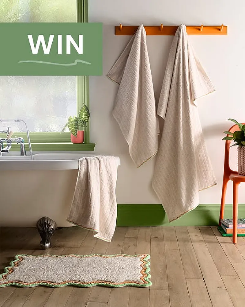 Win Fusion Speckle Rib Towels and Bath Mat!