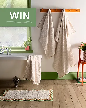 Win Fusion Speckle Rib Towels and Bath Mat!