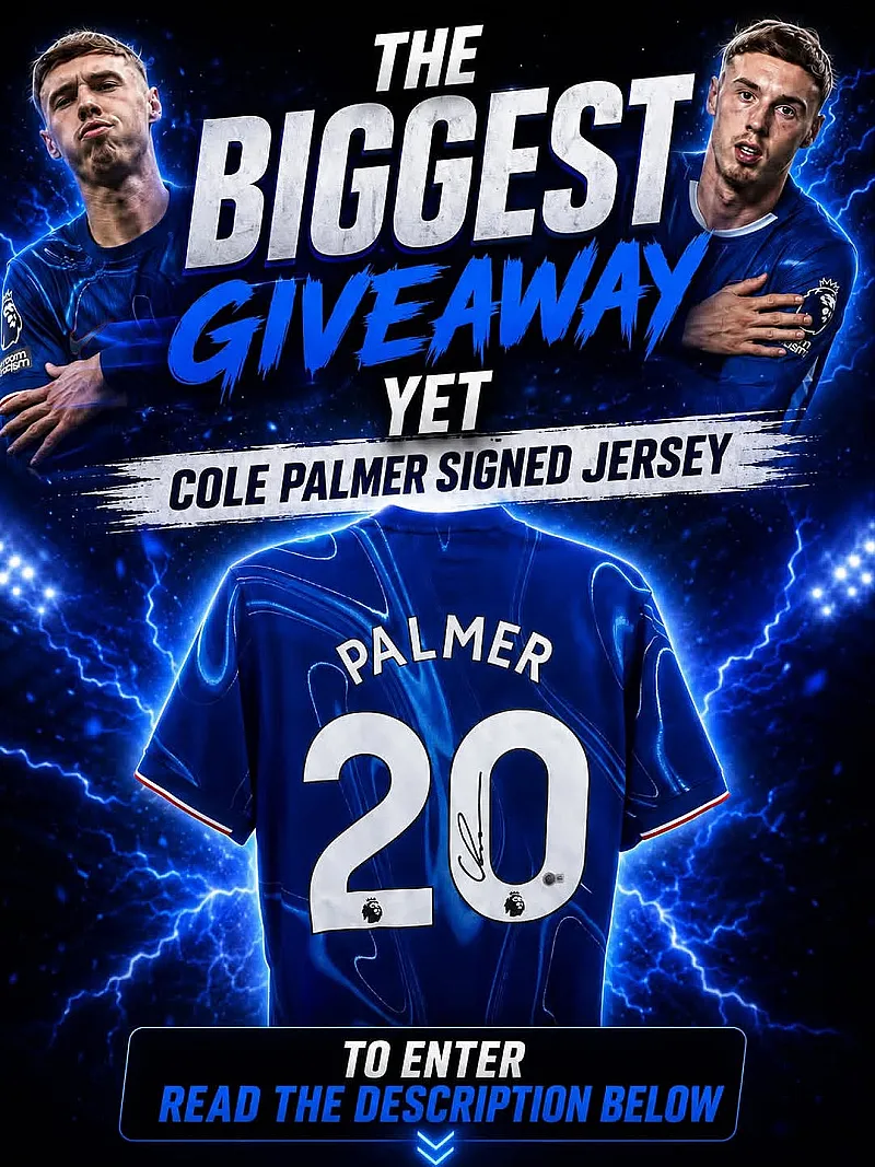 Win a Signed Cole Palmer Chelsea Football Shirt