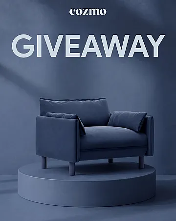 Prize image for Win a Cozy 1.5 Seater Sofa
