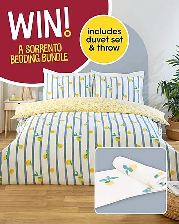 Prize image for Win a Sorrento Bedding Bundle!