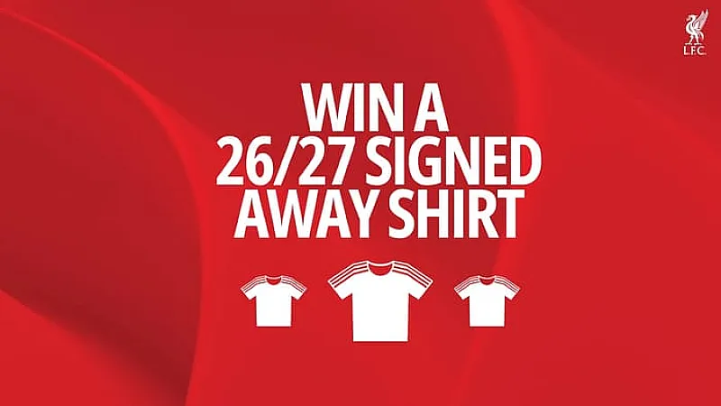 Win a LFC 26/27 Signed Away Shirt