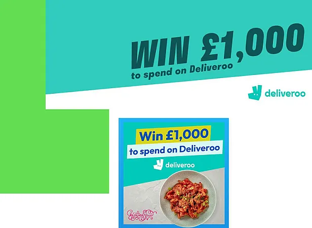 Prize image for Win £1,000 to spend on Deliveroo