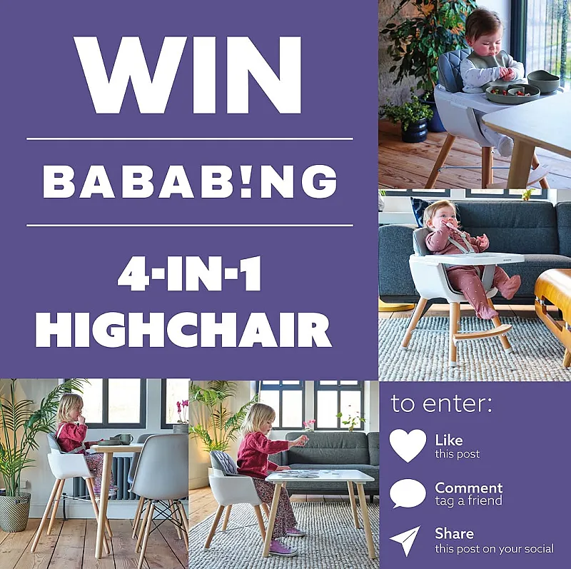 Win a Bababing 4-in-1 Highchair