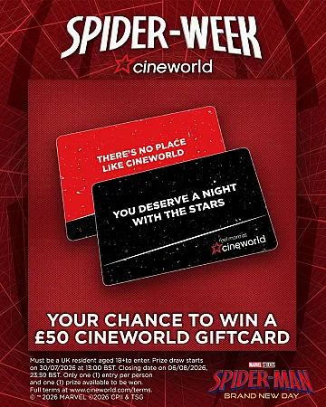 Prize image for Win a £50 Cineworld Gift Card