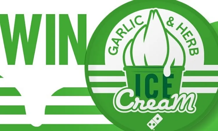 Win Domino's Garlic & Herb Ice Cream